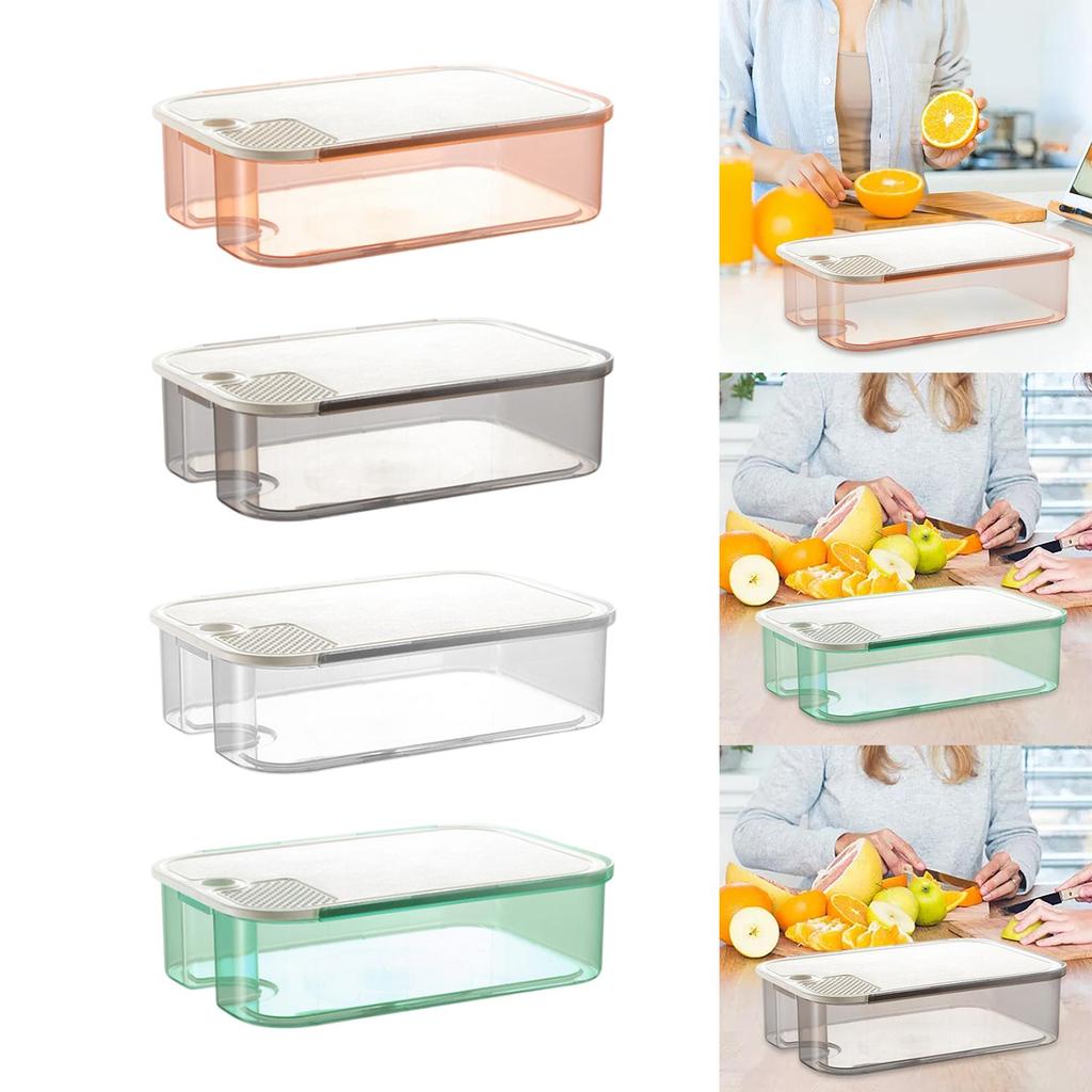 Food Storage Container Fridge Organizer with Lid Fruit Preservation for Camping