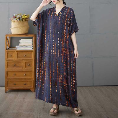 Medium Length Dress for Women's Summer Casual Drape Dress