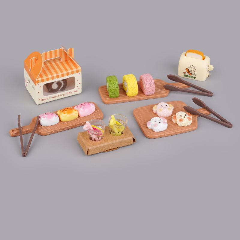 

Красивый Миниатюрный Имитационный Маленький Поднос для Выпечки из Смолы Маленький Декоративный Аксессуар Игра в Еду Кукольный Домик Игрушки для Детского Игрового Домика