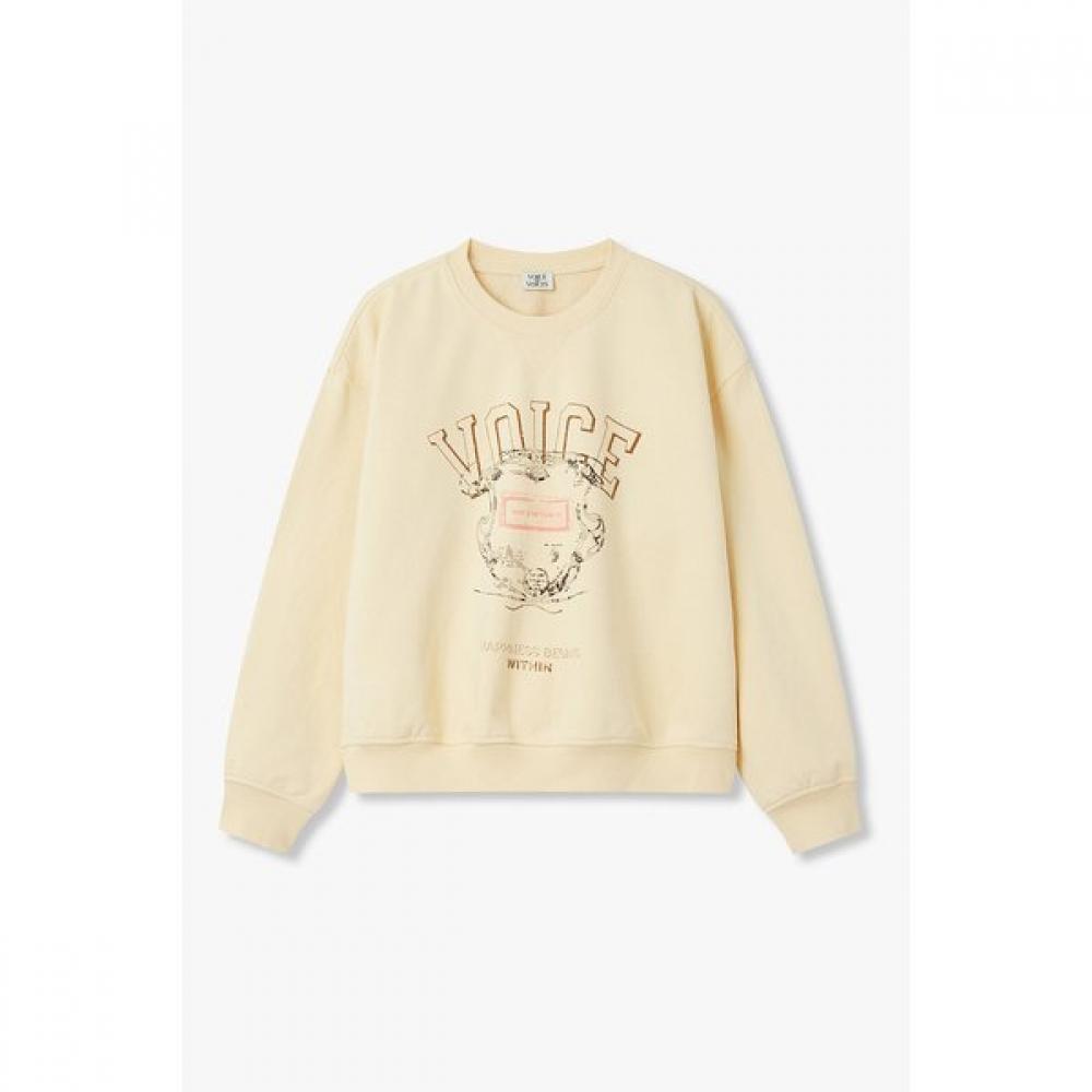 

Vov Graphic Crewneck Sweatshirt 7116140104 05 (cream)/S(55)