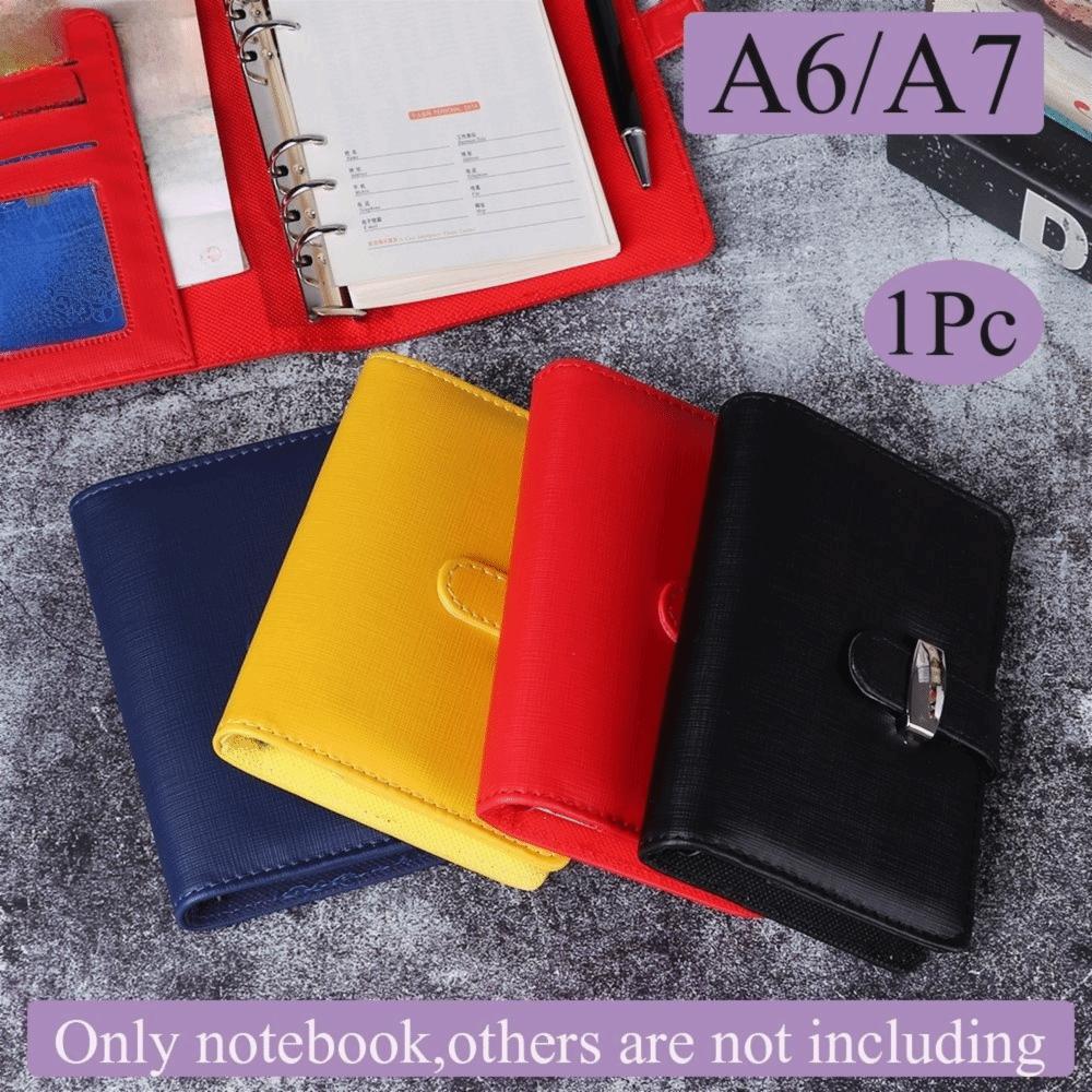 New Journal Ring Binder Leather Card Organizer Notebook Daily Planner File Folder Notepad