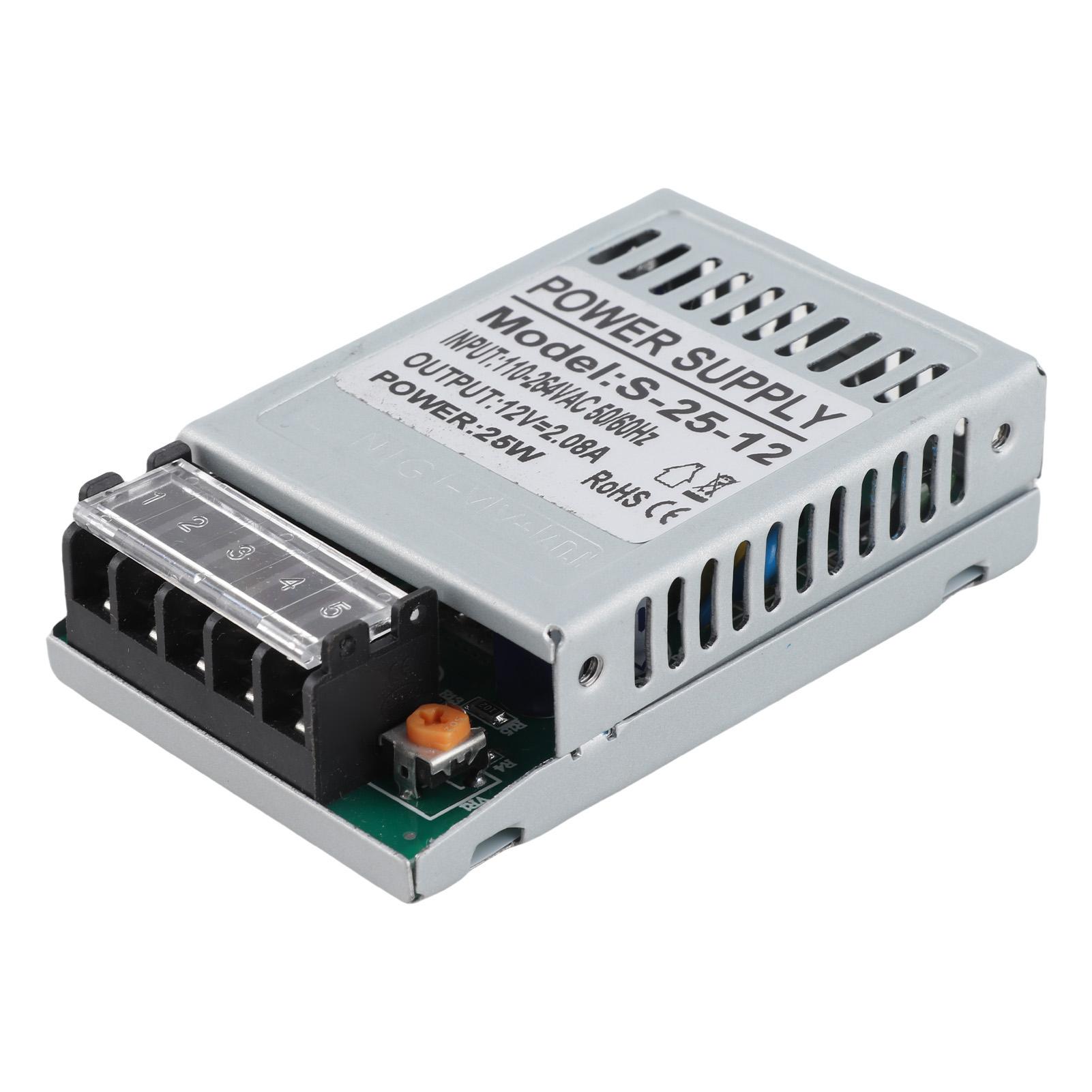 

DC12V 25W 2.08A Switching Power Supply Transformer for Light Box LED Strip Security Camera System
