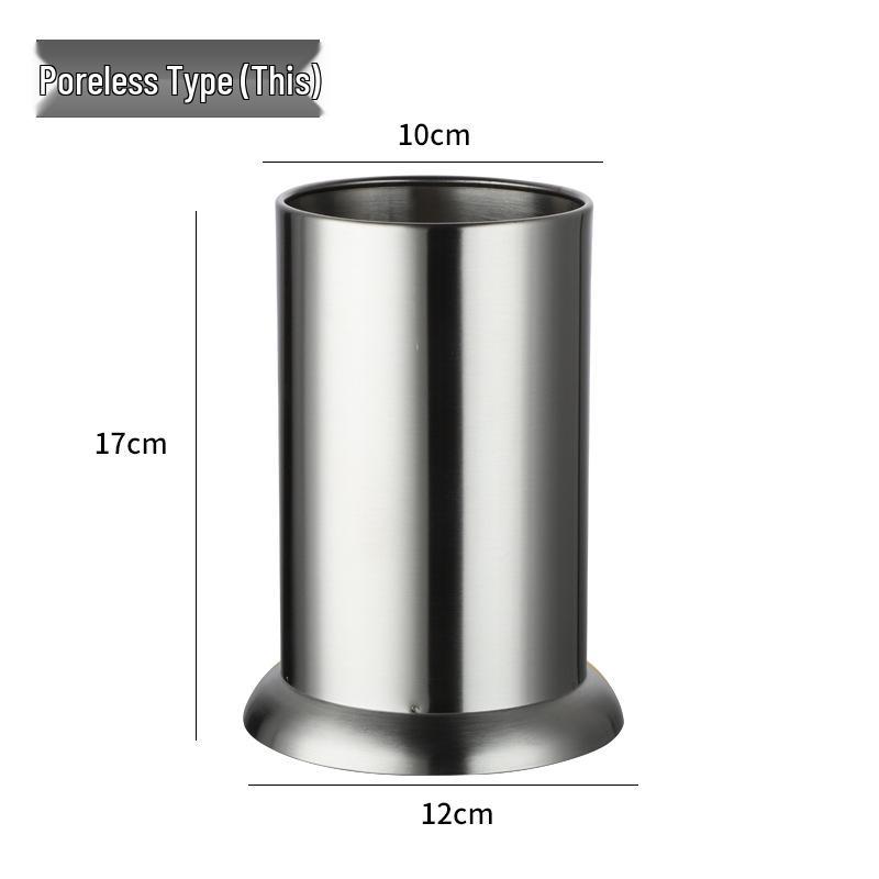 Durable Stainless Steel Chopstick Holder with Drainage Holes - Moisture-Proof and Anti-Fall, Ideal for Restaurants and Customizable with Logo.
