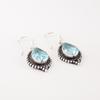 Beautiful Sky Blue Topaz Gemstone 925 Sterling Silver Handmade  Earrings Jewelry EE-164-2