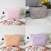 Modern Striped Polyester Toiletry Bag With Breathable Design For Travel And Daily Use