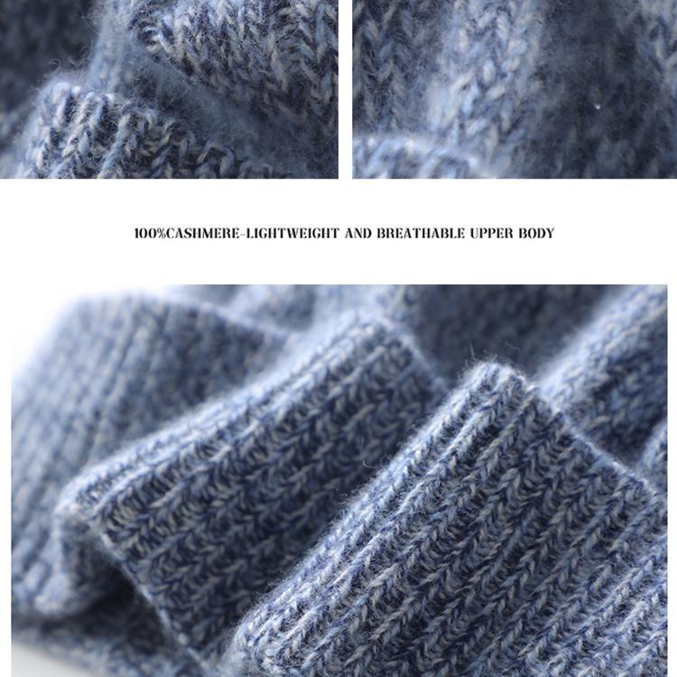 Korean Style Women's Heather Cashmere Knit Beanie: Street Fashion, Versatile, Ear Protection, Casual Postpartum Hat