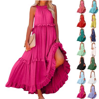 Women's Summer Long Dress Big Swing Beach Dress
