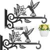Sparrow Wall Hook for Plants: Metal Garden & Home Decor Hanger