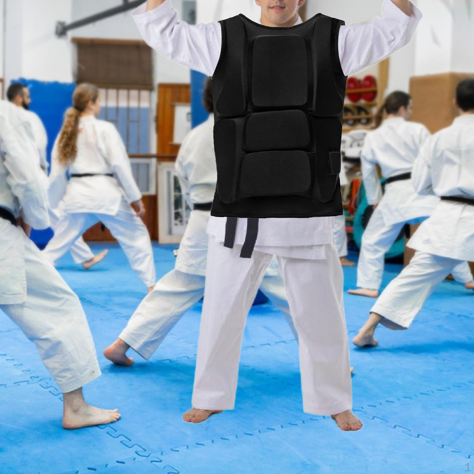 

Каратэ Защита груди Защита живота Накладка Оборудование Защита корпуса ребер для бокса, грэпплинга S 41cmx50cm