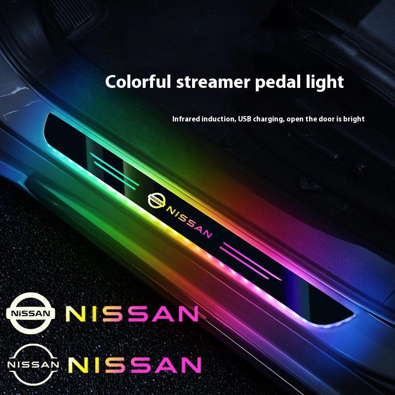 Car Wireless LED Threshold Light For Nissan Qashqai Juke X-Trail Patrol Note Leaf Altima Maxima Micra Murano Rogue Sentra Teana