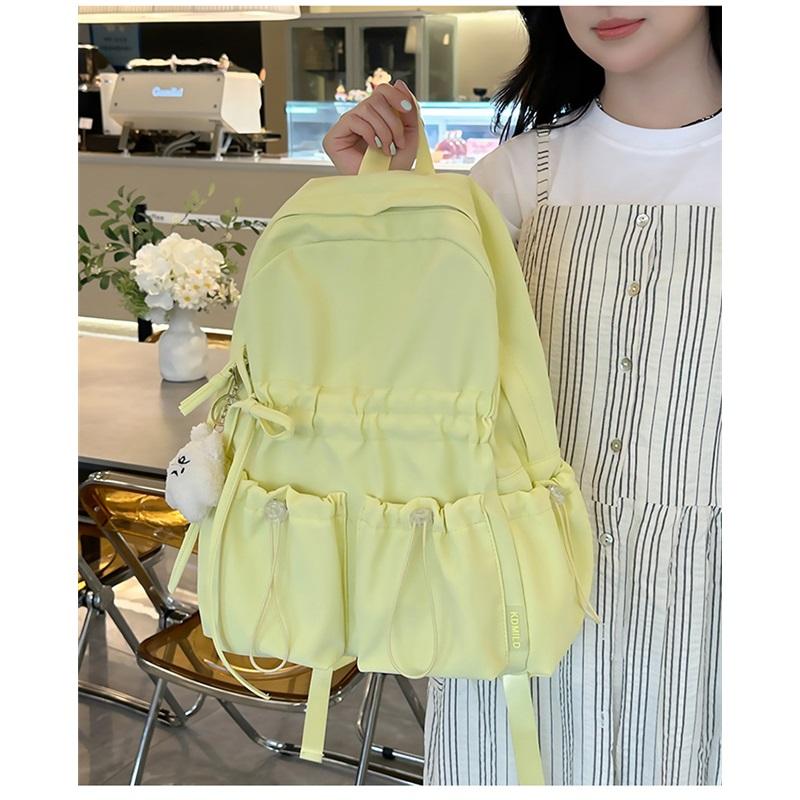 Large Capacity Schoolbag Female Junior High School Students Cute Bow High School Backpack Female Students High Value College Backpack