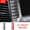 Carbon Fiber Stickers for Lexus LX for Toyota Land Cruiser 2003-2007 Car Interior Accessories Center Console Button Trim