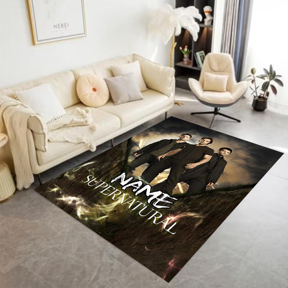 Supernatural Series Poster Personalized Text Carpet Suitable for Living Rooms Study Room Kitchen Hallway Antislip Carpet Decorate Offices