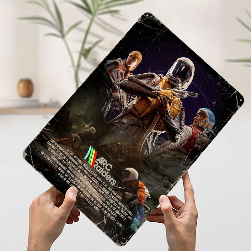 

Arc Raiders Game Printed Poster Customized Wall Art Retro Vintage Metal Tin Signs for Decoration Living Room Decor Men Wand Deko 7.9x11.8In(20x30cm)