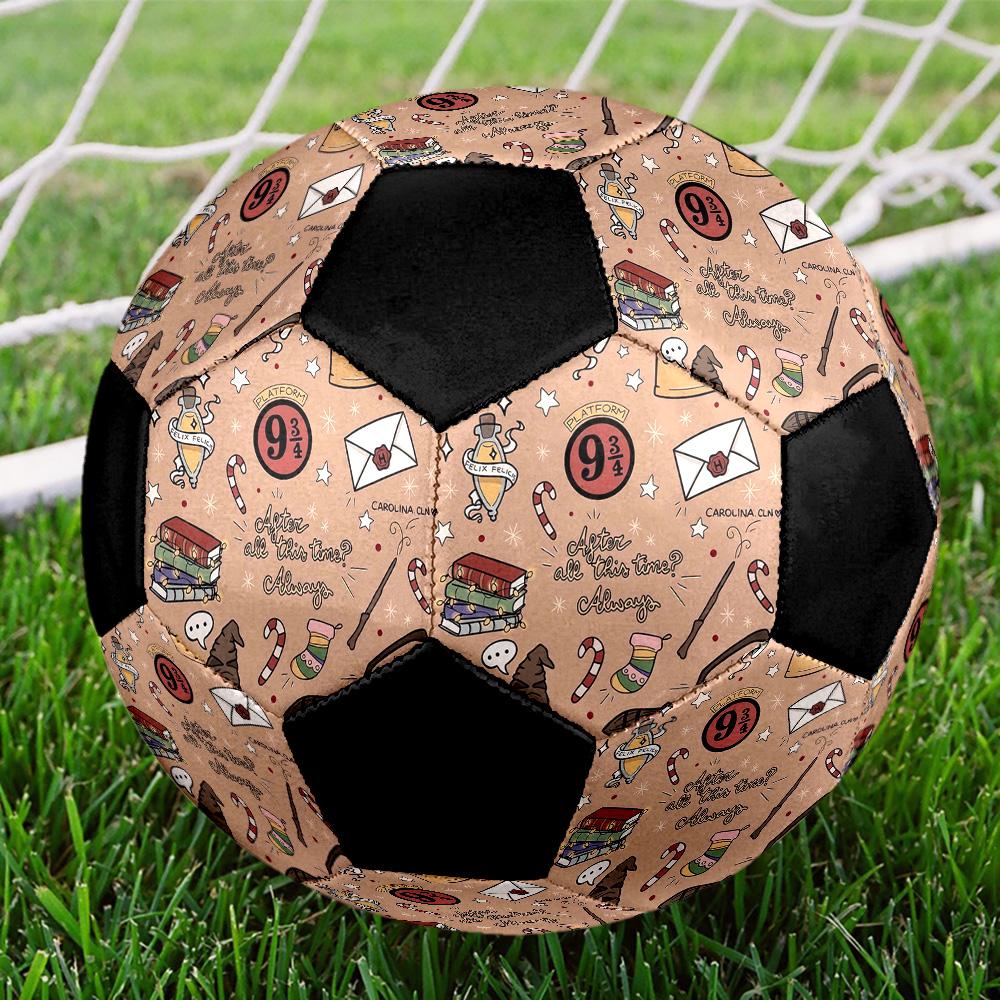Harry Potter Soccer Ball Colorful All Ages Machine Stitched PVC Competition Ready Durable High-Bounce.SIZE5