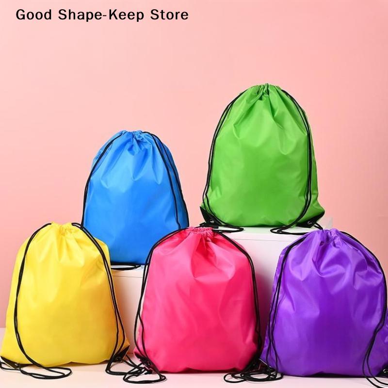 Durable Oxford Nylon Pocket Storage Bag, Stylish Tote Double Shoulder Organizer Backpack, 1PC for Gym Use
