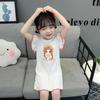 Girls Summer Lightweight Ice Silk Nightgown Home Sleepwear for Air Conditioned Rooms