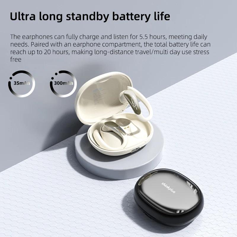 Lenovo LK40 OWS Headphones Ear Hook Wireless Bluetooth 5.4 HiFi Sound Earphone Gaming Sports Waterproof Music Noise Cancelling Headset HD Call