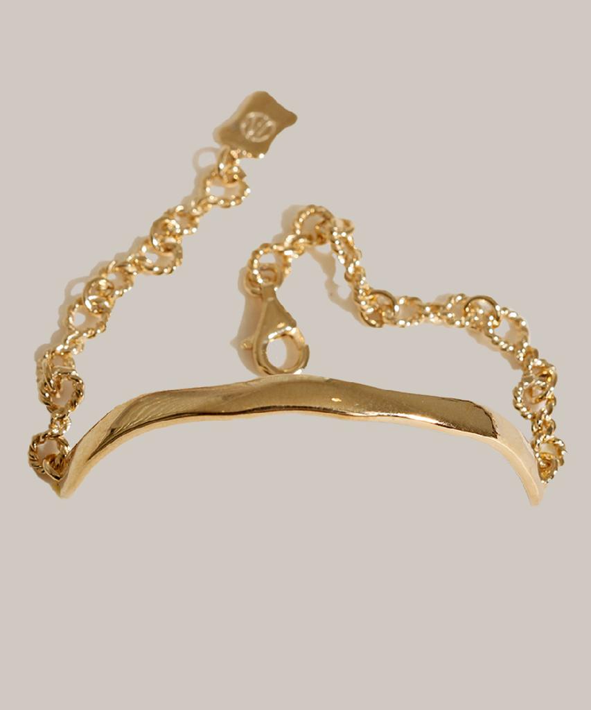 Jnui Epoch Wave Bracelet 14K Gold Plated