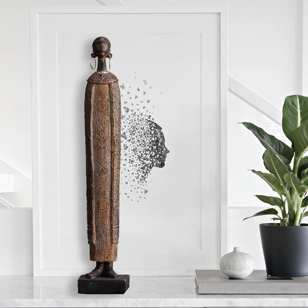 Staty Skulptur Harts Figurer Kontor Sovrum Tribal Dam