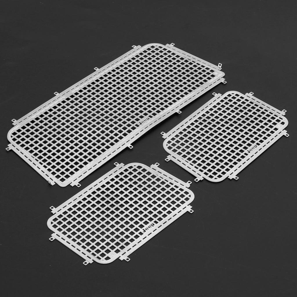 Metal Window Mesh Protective Net Accessories for AXIAL SCX10 III for Jeep RC Car