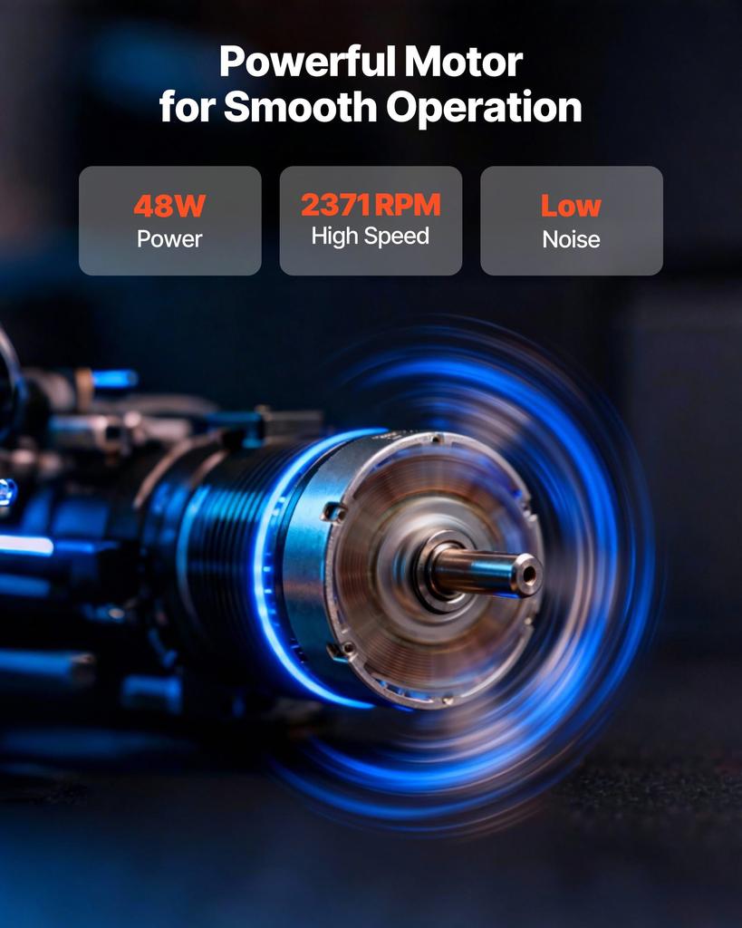 VEVOR 20.3 cm Exhaust Fan, 576 CFM High Velocity Wall Mount Vent Fan with Speed Control, Low Consumption, Portable Ventilation Extractor for Attic