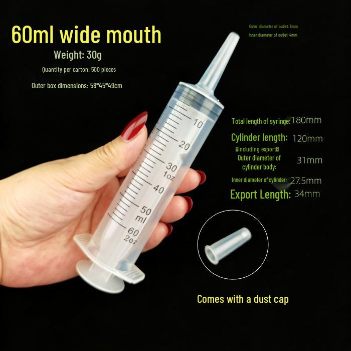 500ml Large Capacity Plastic Syringe for Adhesive Dispensing, Feeding, or Enema Use