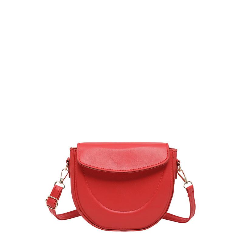 Leisure Commuting Shoulder Bag, Saddle Bag, Simple Cross-body Bag, High Appearance Level, Fashionable