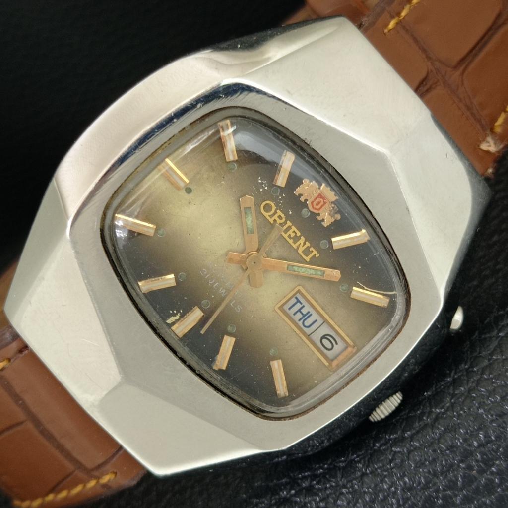 ЯПОНСКИЕ ВИНТАЖНЫЕ АВТОМАТИЧЕСКИЕ ЧАСЫ ORIENT 46941 МУЖСКИЕ ОРИГИНАЛЬНЫЙ ЦИФЕРБЛАТ a703428-1
