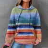 3D Printed Checkered Oversized Sweatshirt Women Streetwear Casual Crewneck Long Sleeve Top S-5XL