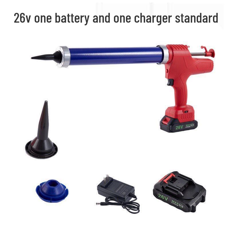 Rechargeable Electric Caulk Gun: Fully Automatic Lithium Battery Adhesive Dispenser