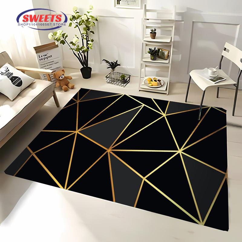 3D HD Visual Abstract Art Carpet for Living Room Bedroom Hallway Long Strip Anti-slip Soft Area Rug Sofa Doormat Home Decor Mat