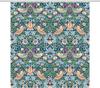 Exquisite Floral and Bird Pattern Print Water-resistant Shower Curtain with Vintage Design for Elegant Bathroom Decor