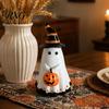 Halloween Party Supplies Ghost Ornament, Cute Tabletop Sculpture, Durable Resin Rustic Decorations Table for Home Festive Shelf Centerpiece