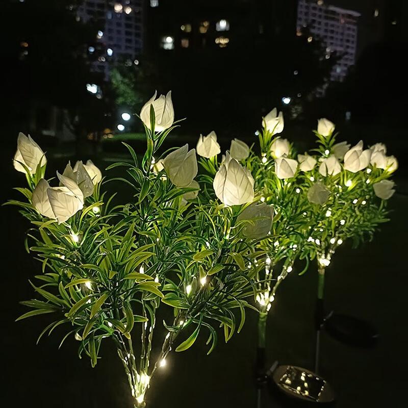 Solar Gardenia Flower Outdoor Decorative Lights