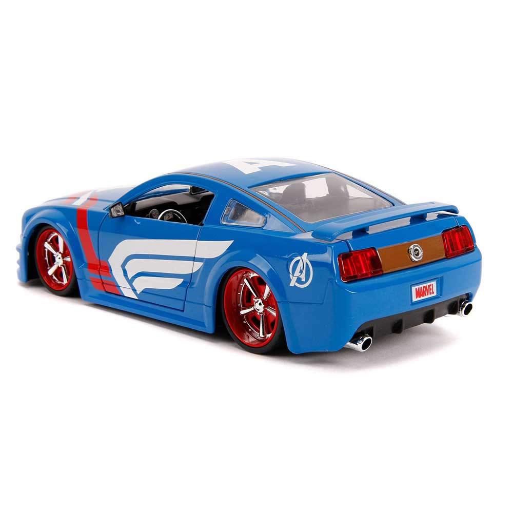 JADA TOYS JADA TOYS Mini Car Size HWR Marvel 2006 Ford Mustang GT America 26067 1/24 W/Captain