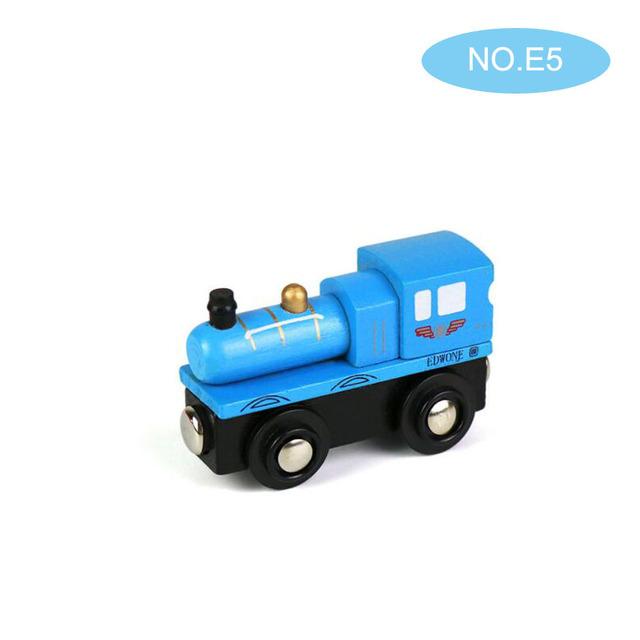 Small Wooden Scene Car Toys Magnetic Train Toy Truck Fit All Kinds Wooden Railway Train Track Children Gifts