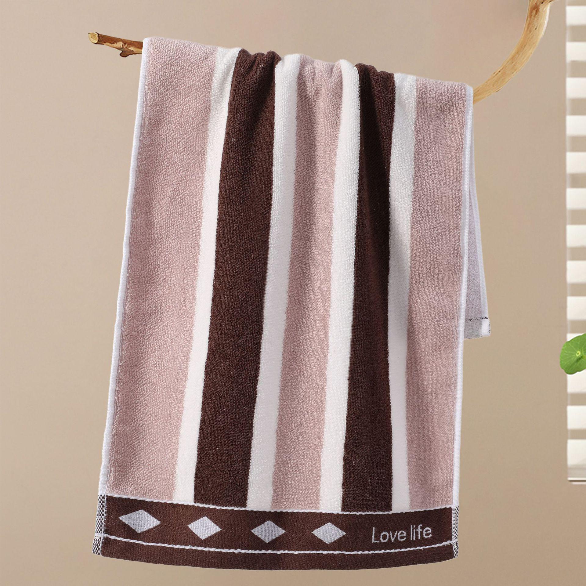 

Жаккардовий пофарбований пряжею дорослий банний рушник з 100% бавовни - Товстий, Вбираючий та Готовий до подарунка 35*75cm