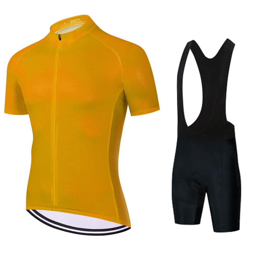 Solid Color Mountain Bike Cycling Suit Long-sleeved Men's and Women's Cycling Spring and Summer Cycling Equipment