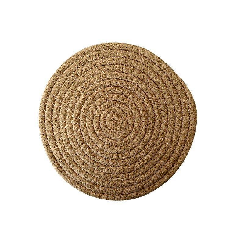 Minimalist Cotton Woven Coasters Coffee Table Decor Bohemian Cute Cup Coasters Heat-resistant Cup Coasters for Coffee Tea