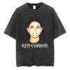 Washed Vintage Rapper Ken Carson A Great Chaos Album Tshirt Men Women Fashion Hip Hop Tshirts Male Casual Oversized T Shirts