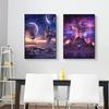 Modern Space Planet Colorful Posters Canvas Painting Anomaly Landscape Nordic Wall Art Picture For Living Room Home Decoration