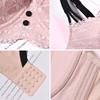 Plus Size Sexy Underwear Comfortable Gathered with Steel Ring Adjustment Anti-sagging Lace Bra