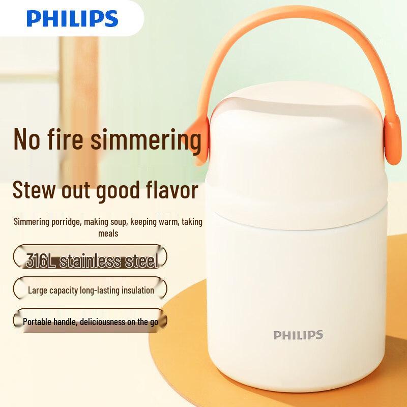 

Philips 316L Stainless Steel Portable Insulated Bottle & Food Jar 800ml