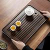 Bamboo Tea Tray Table Box with Water Storage Portable Detachable Kung Fu Bamboo Tea Tray Easy To Clean Household Storage Tray