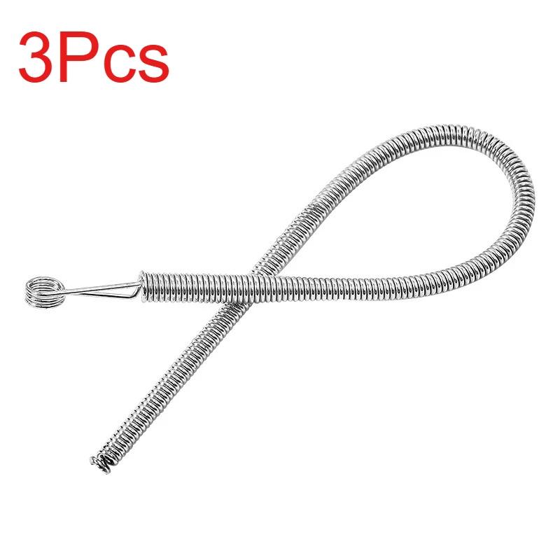 

3Pcs Flexible Spring Drawstring Threader Clip Pants Hoodies Elastic Band Lace Cord Bendable Drawstring Thread Sewing Accessories