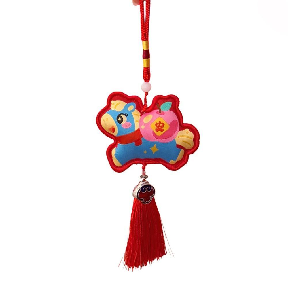 Chinese Style Pony Pendant Zodiac Mascot Horse Hanging Decoration National Wind Style