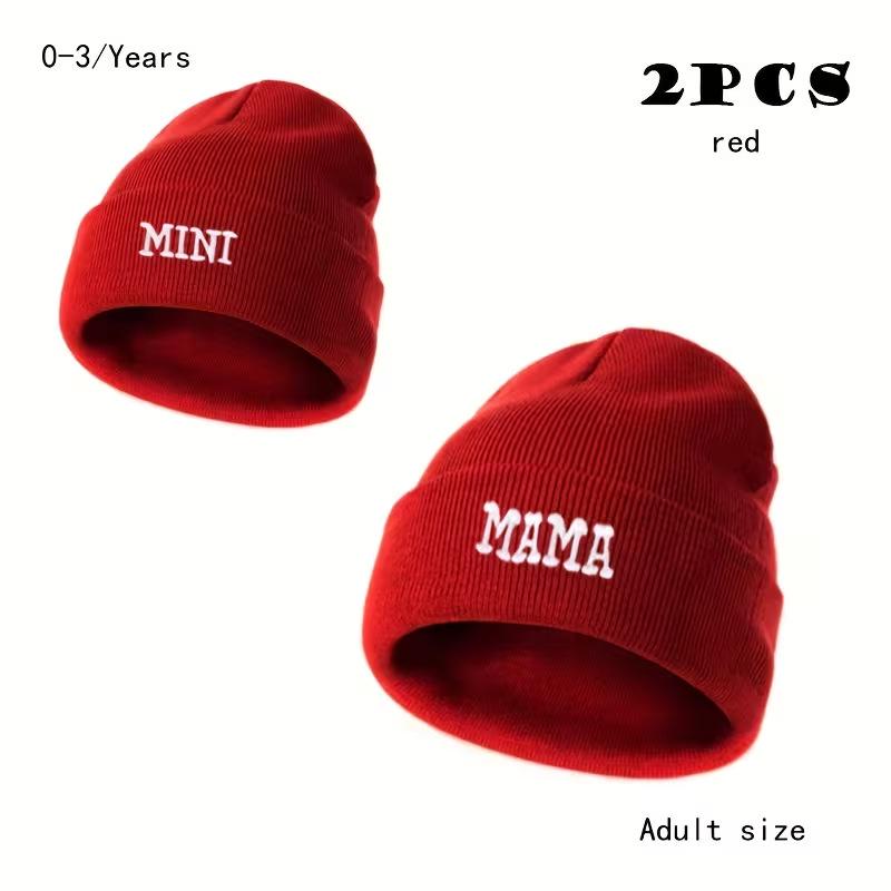 Autumn Winter Embroidered Knit Hat - Trendy, Versatile & Warm Wool Beanie.