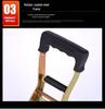 Double Hook 3-Ton Rubber-Coated Steel Frame Polyester Bundling Strap Tightener