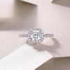 S925 Silver Wonderful Fate Ring Moissanite With Closed Ring